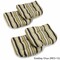 19-inch U-Shaped Spun Polyester Outdoor Tufted Dining Chair Cushions (Set of 4) - Eastbay Onyx